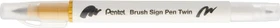 Pentel Brush Sign Pen Twin SESW30C goldocker