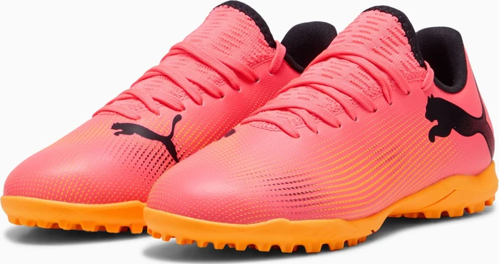Puma Future 7 Play TT sunset glow/puma black/sun stream (Junior)