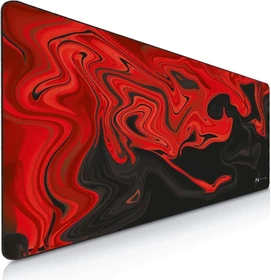 Nyfter Nyfpad 3XL Liquid Premium Gaming Mousepad, 1200x600mm, Design rot/schwarz