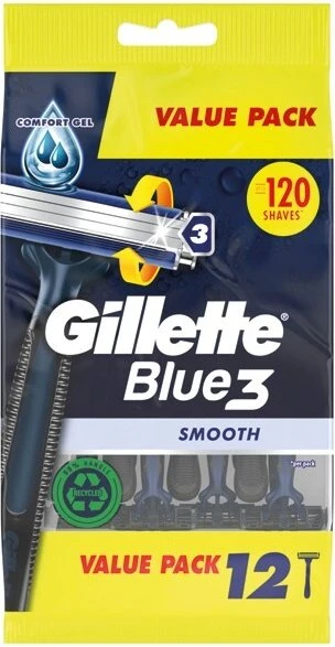 Gillette Blue3 Einwegrasierer, 12 Stück