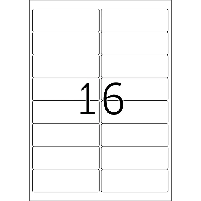Herma Etiketten Recycling, 99.1x33.8mm, weiß, matt, 100 Blatt (1600 Etiketten)