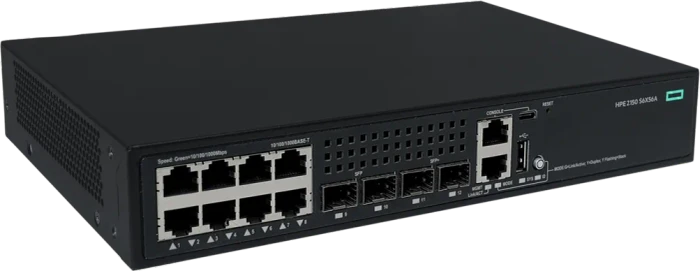 HPE CW 2150 Series Desktop Gigabit Managed Switch, 8x RJ-45, 2x SFP+, 2x SFP
