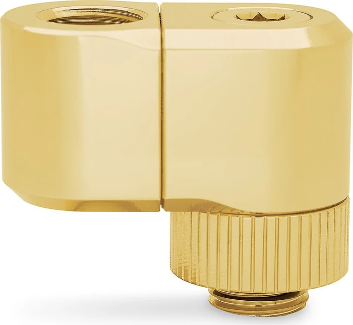 EK Water Blocks Quantum Line EK-Quantum Torque Rotary Offset 21, G1/4", 21mm Versatz, gold