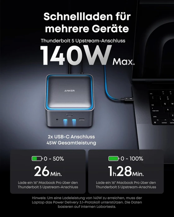 Anker Prime TB5 Docking Station, Thunderbolt 5 [Buchse]