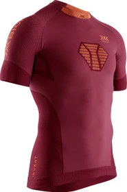 X-Bionic Invent 4.0 Laufshirt kurzarm namib red/kurkuma orange (Herren)