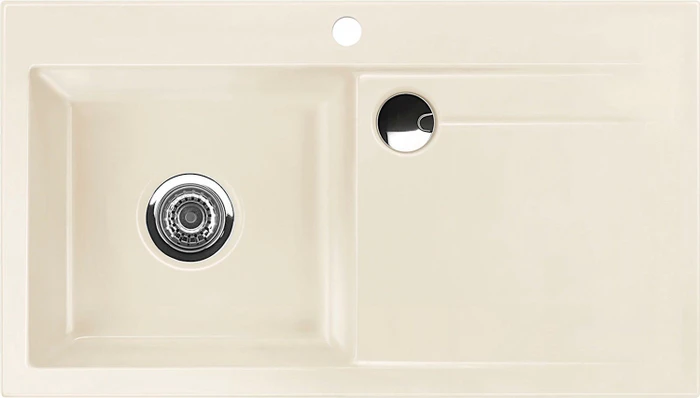systemceram Stema 90 F Einbau Becken links magnolie