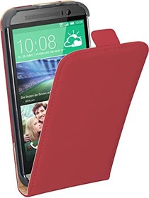 Pedea Flip Cover Premium für HTC One (M8) rot
