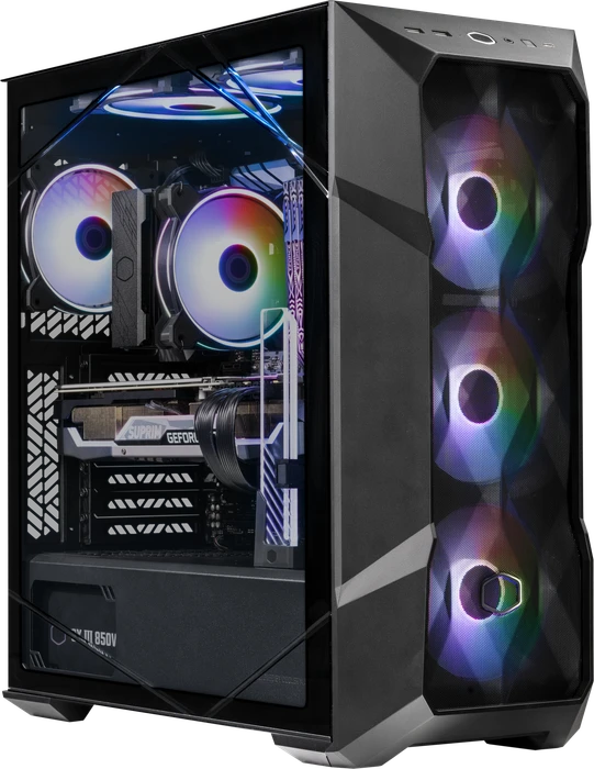 Cooler Master MasterBox TD500 Mesh V2, schwarz, Glasfenster