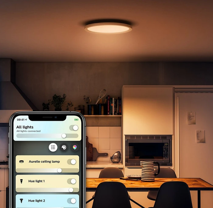 Philips Hue White Ambiance Aurelle LED-Panel weiß