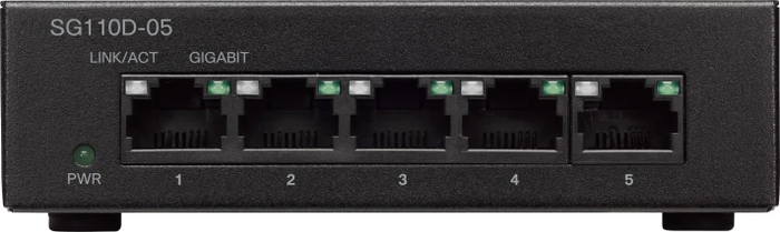 Cisco SG110 Desktop Gigabit Switch, 5x RJ-45