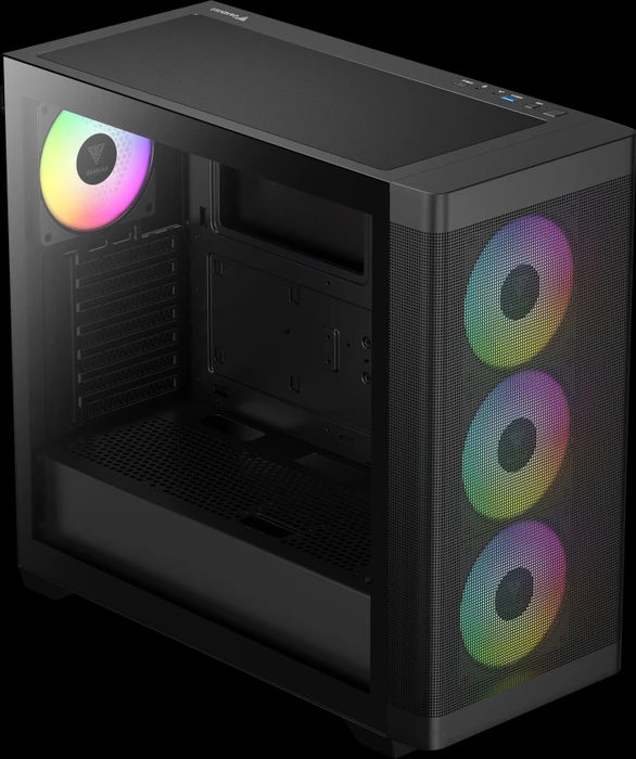 Gamdias Athena M3 Black, Glasfenster
