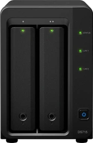 Synology DiskStation DS715, 2GB RAM, 2x RJ-45 1000Base-T, 2x USB-A 3.0