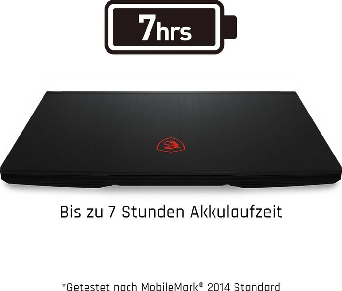 MSI GF63 Raider 10SC-225, Core i5-10500H, 8GB RAM, 512GB SSD, GeForce GTX 1650 Max-Q, DE