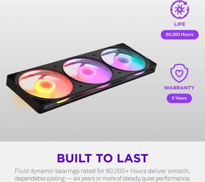 NZXT F420 RGB Reverse, schwarz, 3x 140mm