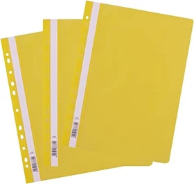 D.RECT Schnellhefter gelocht, A4, gelb, 25er-Pack