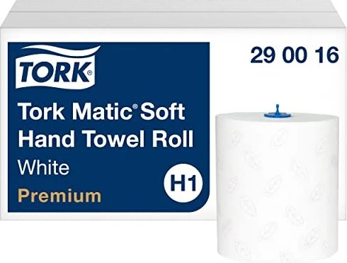 Tork Matic H1 Premium Soft Papierhandtücher-Rolle 2-lagig weiß, 6 Rollen