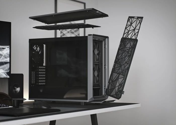 Fractal Design Meshify 2 Gray TG Light Tint, Glasfenster