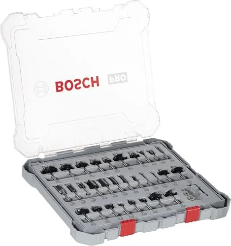 Bosch Professional HM Fräser-Sortiment inkl. Werkzeugbox, 30-tlg.