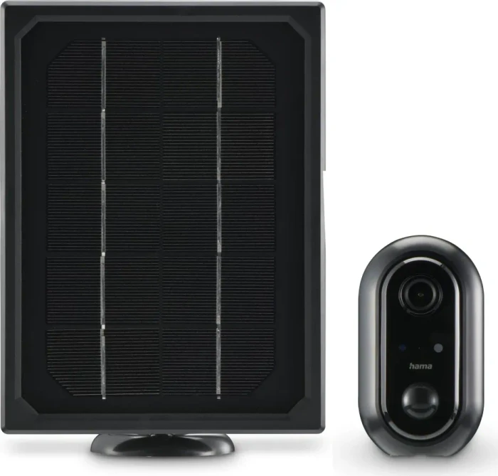 Hama Outdoor WLAN-Kamera schwarz, inkl. Solarpanel
