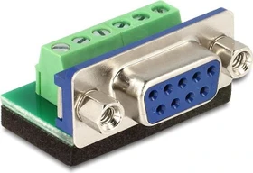 DeLOCK Sub-D 9-Pin [Buchse] auf 6-Pin-Terminalblock Adapter (65498)