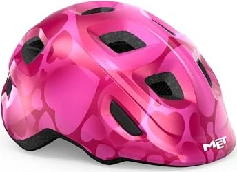 MET Hooray Kinderhelm pink hearts/glossy