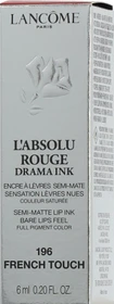 Lancôme L'Absolu Rouge Drama Ink Lippenstift 196 french touch, 6ml