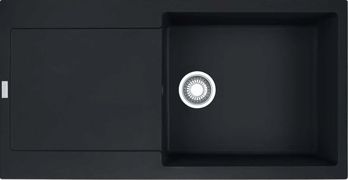 Franke Maris MRG 611-100 Einbau Becken reversibel mit Ablauffernbedienung black matt
