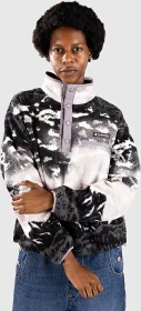 Columbia Helvetia II Cropped Sherpa Half Snap Fleece Print Pullover shale purple sisters/shale purple (Damen)