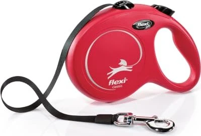 flexi New Classic L, Gurt, 5m, rot
