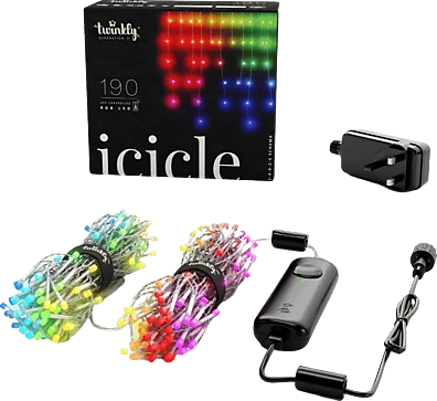 Twinkly Icicle Multicolor Edition Lichterkette LED 190x RGB