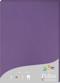 Clairefontaine Pollen Universalpapier violett, A4, 210g/m², 25 Blatt