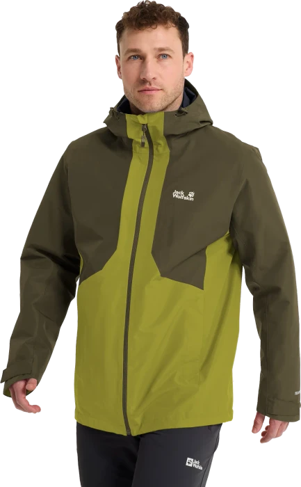 Jack Wolfskin Stonetrail 3in1 Funktionsjacke khaki green (Herren)