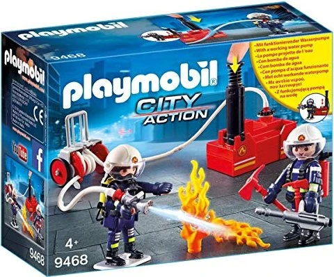 playmobil City Action Feuerwehrmänner mit Löschpumpe