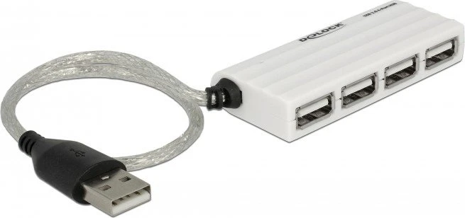 DeLOCK USB-Hub, 4x USB-A 2.0 USB-A 2.0 [Stecker]