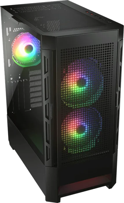 Cougar Duoface RGB, schwarz, Glasfenster