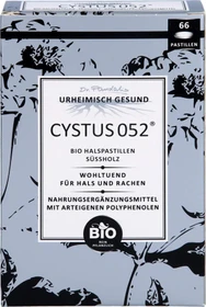Cystus 052 Bio Halspastillen Süßholz, 66 Stück
