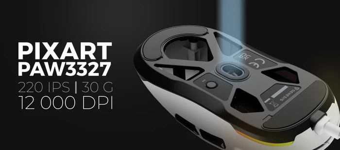 Genesis Krypton 660 Ultra-Lightweight Gaming Mouse weiß, USB