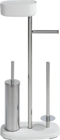 Wenko Rivazza WC-Garnitur weiß Metall