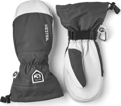 Hestra Army Leather Heli Mitt Skihandschuhe grau