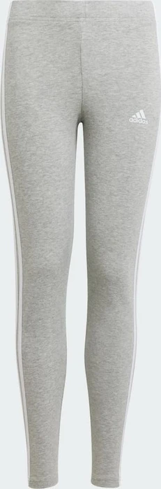 adidas Essentials 3-Streifen Hose lang medium grey heather/white (Junior)