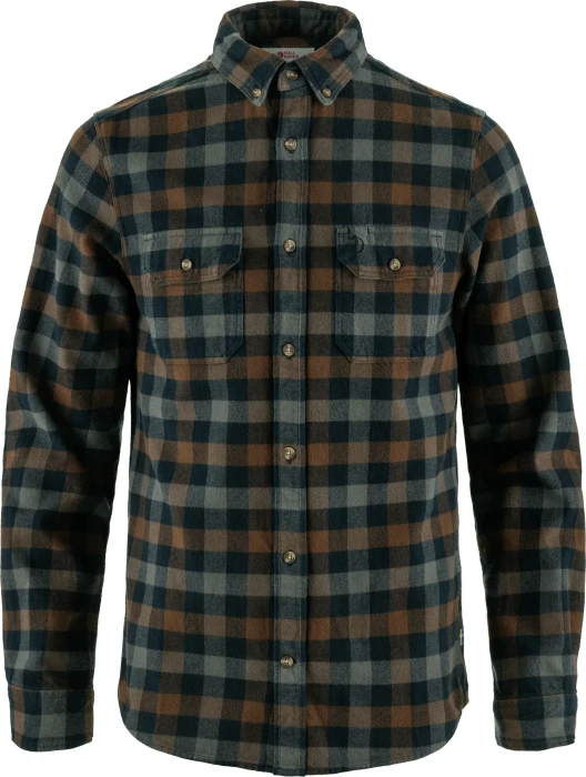 Fjällräven Skog Hemd langarm dark navy/dark oak (Herren)