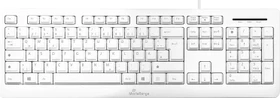 MediaRange kabelgebundene Tastatur, weiß, USB, DE