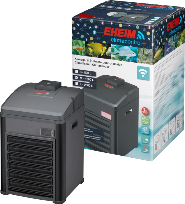 EHEIM climacontrol+ M Aquarienkühler/Aquarienheizung, Durchlauferhitzer und Durchlaufkühler mit Kompressor, WLAN
