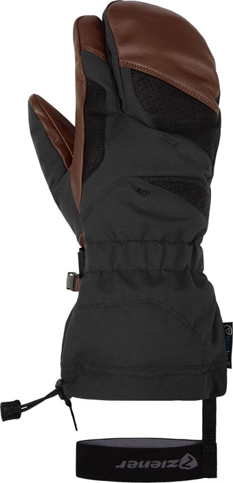 Ziener Gaikuso AS AW Skihandschuhe schwarz/dark brown (Herren)