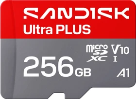 SanDisk Ultra PLUS R200 256GB Kit, UHS-I U1, A1, Class 10