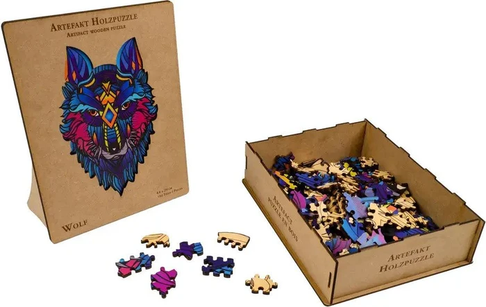 Philos Artefakt Holzpuzzle 2in1 Wolf (9080)