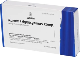 Weleda Aurum/Hyoscyamus praeparatum Injektion Ampullen, 8 Stück