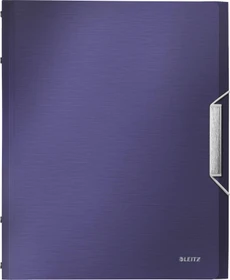 Leitz Style Ordnungsmappe, 6 Fächer, A4, titanblau