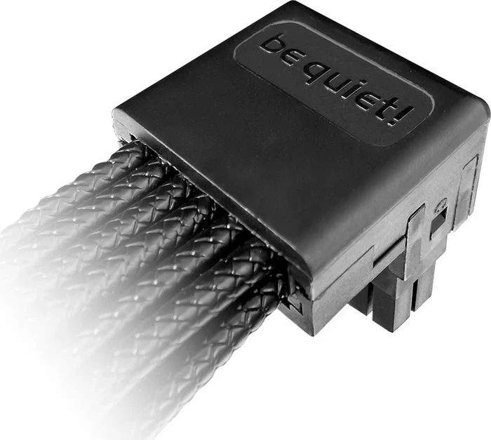 be quiet! 12V-2x6 Kabel, 12V-2x6 / 12VHPWR 90° REVERSED Cable PCI-E, 1x 16-Pin PCIe 5.1 Stecker auf 16-Pin PCIe 5.1 Stecker, schwarz, 90° gewinkelt, 70cm