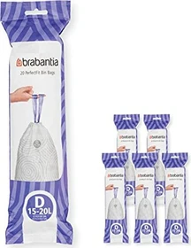 Brabantia PerfectFit Müllbeutel Typ D 15-20l, 120 Stück